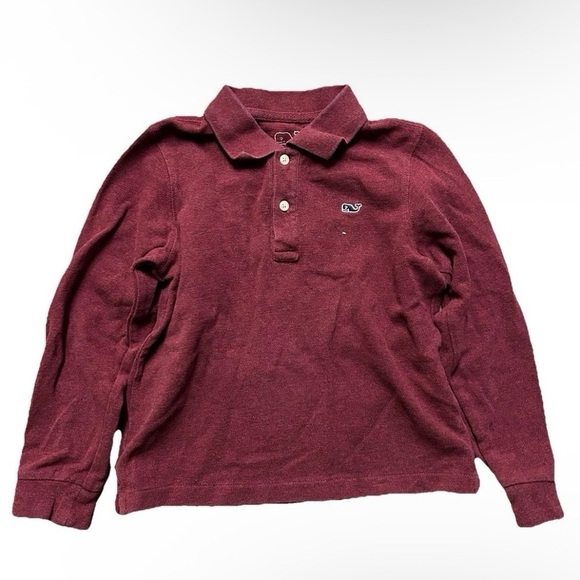 Vineyard Vines Other - Vineyard Vines Toddler Boy Long Sleeve Maroon Polo Golf Shirt Size 4T